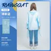 Impermeable Desechable Empaque de Tarjeta Portátil Rafting al Aire Libre Viaje Infantil Engrosado Adulto Vehículo Eléctrico Poncho de Lluvia Todo en Uno