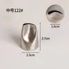 Bico de Confeitar Pétala de Rosa em Aço Inoxidável 304 Estilo Coreano para Pasta de Feijão Glacê Cinco Pétalas Flor Bico de Confeitar Reta Boca Plana 104