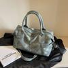 Estilo coreano Retro Grande Capacidade Bag Moda Feminina Fosco Tote Bag Fitness Bag Travel Bag Student Bag Travel Bag