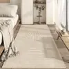 Alfombra ovalada para mesita de noche estilo wabi-sabi alfombra de piso para dormitorio 2026 nueva alfombra japonesa antideslizante lujo ligero gama alta