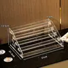 Suporte de Exibição de Acrílico Prateleira Escada para Miniaturas Caixas Surpresa Rack de Exibição Transparente Suporte de Exibição de Bonecas para Uso Doméstico