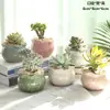 Vaso de flor suculenta cerâmica vaso de árvore velha diâmetro grande liquidação combinação especial cerâmica grossa retangular com prato criativo