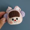 Muñeca Calabaza Tejida a Mano de Dibujos Animados Lindo Pequeño Ya Bolas Tejidas Colgantes Bolso Terminado Hecho a Mano