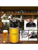 Barril de cerveja metálico portátil 5L/8L/10L para cerveja artesanal, dispensador de cerveja para exterior, barril de segunda fermentação, resistente à pressão, para fabricação caseira, tamanho mini