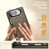 Capa de celular Duo para iPhone aplicável, flip dobrável, carregamento sem fio, MagSafe, capa de couro magnética protetora para carro