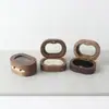 Caja de Anillo de Madera de Nogal Negro con Ventana, Caja de Joyería de Madera Maciza con Ventana Transparente, Caja para Anillo de Compromiso de Diamante, Caja de Almacenamiento para Pendientes