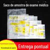 Bolsa-mãe para laboratório médico bolsa para espécimes de segurança biológica bolsa para transporte de espécimes bolsa para recebimento bolsa para amostragem de três camadas bolsa selada