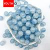 Contas de Vidro Rachado Jade 10mm Contas para Pulseira DIY Contas Redondas Rachadas Gelo Contas Soltas para Joias Contas de Vidro em Atacado Cores Misturadas