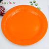 Producción plato de papel desechable de color de 7 pulgadas 9 pulgadas plato para pastel decoración de mesa de postres para fiesta de cumpleaños infantil plato DIY comida