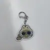 Llavero Creativo de Acrílico Transparente de Doble Cara, Dibujo Animado Lindo de Aspecto Alto, Accesorios para Mochila de Estudiante, Colgante para Mochila Escolar de Niños