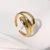 Anillo de Acero Inoxidable Lele Jewelry Transfronterizo Simple Moda Ins Estilo Geométrico Minimalista Anillo de Lujo Ligero Joyería Versátil