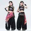 Ropa de Niñas para Danza Jazz Moderna Genial Niños JAZZ Ropa de Práctica de Street Dance Hip Hop Niños Espectáculo de Escenario Street Bang