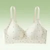 Venta Directa de Fábrica de Ropa Interior para Niñas Popular Transfronteriza Dulce Floral Sin Costuras con Soporte Suave de Gel y Sujetador Anticaída