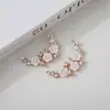 Orelha de Trigo Pérola Flor Nova Casca Anti-corrida Acessórios para Roupas Broche Buquê Fivela Pequena Material Flor de Ameixa Acessórios