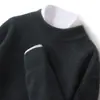 Suéter de lã grosso de gola alta para homens, novo suéter de tricô pulôver solto de outono e inverno, camisa básica de malha de cashmere casual para negócios