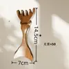 Peine de Astas de Sándalo Dorado, Rastrillo Pequeño, Peine para Masaje Capilar, Peine Meridian Multi-Funcional, Peine de Cinco Puntas para Terapia Capilar, Raspado