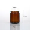 Porta-velas de aromaterapia de vidro com tons de marrom recipiente de vidro para velas copo de vela de cor simples presente manual DIY fragrância