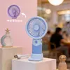 2026 Nuevo Modelo Base Soporte de Carga USB Ventilador de Escritorio Ventilador Portátil de Verano Ventilador Mini de Mano