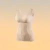 Colete Quente Original Modelador para Mulheres com Bojo Integrado, Outono/Inverno, Top Camada Base Modelador Corporal