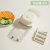 Cortador de verduras multifuncional seis en uno, rebanador de ajo de cocina, rallador para papa y rábano, toallitas de mano para el hogar
