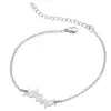 Nova Moda Pingente de Estrela de Cinco Pontas Cortado em Aço Inoxidável Pulseira Simples Ajustável para Mulheres
