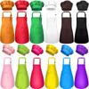 Avental de publicidade da Amazon transfronteiriça, chapéu de chef faça você mesmo, avental para pais e filhos, avental infantil com logotipo impresso