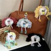 Celebridade da Internet Fofa Boneca de Cabelo Cacheado Chaveiro Desenho Animado Boneca Fofa Pingente de Mochila Feminina Brinquedo Feio-Bonito Decoração Presente