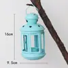 Lanterna de Vento Estilo Nórdico Castiçal de Aromaterapia Presente de Dia dos Namorados Decorações para Jantar à Luz de Velas Decorações de Arte em Ferro Portátil