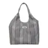 Bolso tote de rayas para mujer, bolsa simple de gran capacidad para el día a día, bolso de hombro versátil, bolso cuadrado para mujer, bolso de estilo minimalista