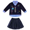 Fantasias de cheerleading infantis, trajes para a cerimônia de abertura do dia esportivo do ensino fundamental, uniformes de classe do jardim de infância e trajes para apresentações em grupo