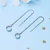Brincos de Clipe de Osso da Orelha de Linha Dupla Casuais Fio de Orelha Brincos Geométricos Longos Femininos Super Fada Elegante Corrente de Orelha Um Dois Usos Brincos Versáteis