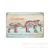 Suministro de Comercio Electrónico Transfronterizo de Pinturas Metálicas con Temática de Perros Lindos y Animales, Letreros Decorativos de Hierro Forjado, Pinturas sobre Placa de Hierro, Pegatinas de Pared Vintage
