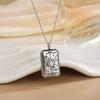 Collar con colgante de la serie Tarot retro europea y americana, estilo AliExpress Ins, con estrellas y bloque geométrico, cadena de clavícula, tendencia.