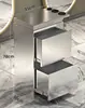 Gabinete de Herramientas para Barbería, Carrito de Herramientas para Salón de Peluquería, Gabinete, Carrito para Cortar el Cabello, Gabinete de Trabajo de Acero Inoxidable para Salón de Peluquería, Mostrador de Almacenamiento