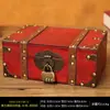 Caja de Almacenamiento de Madera Retro con Cerradura Caja de Contraseña Caja para Cartas Tarjetas Tesoros Caja Pequeña de Madera Almacenamiento Caja de Madera Caja de Sellado
