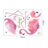 Shangyi SP64120 - Pegatinas de pared con dibujos de flamencos, autoadhesivas, creativas, para sala de estar, dormitorio, venta al por mayor