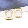 Accesorios de Joyería Creativos Irregulares Huecos Geométricos Chapado en Cobre Color Oro Real de 18K Retención de Color Forma de Corazón Colgantes Charms Hechos a Mano para DIY