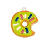 Acrílico Colorido Donut Desenho Animado Cola Cremosa Pingente Chaveiro Acessórios Material Pingente Joias DIY Atacado