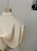 Camiseta Omalai de Color Sólido, Cuello Semi Alto, Corte Ajustado, Manga Media, Primavera/Verano 2026, Camiseta Básica Superior 6185