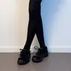 Versão em estoque~Tênis de treino alemão casual artístico retrô para aumentar a altura para mulheres, novos sapatos de moda com cadarço e bico redondo para pessoas baixinhas