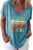 Tienda independiente de comercio electrónico transfronterizo shopify Amazon camiseta estampada de cuello en V