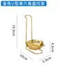 Soporte para cucharas de acero inoxidable, soporte para cucharas de sopa, soporte para cucharas de sopa de olla caliente y espumaderas, soporte dorado para cucharas de servir y palillos, escurridor de cucharas colgante para el hogar y el restaurante