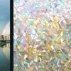 Película electrostática de colores para ventanas para uso doméstico, pegatinas opacas para ventanas para dormitorios y salas de estar, película de privacidad engrosada que permite el paso de la luz