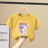 Ropa Infantil de Algodón Puro, Tops Casuales de Manga Corta para Niñas, Nuevo Estilo Verano 2026, Tops de Media Manga a la Moda para Niñas, Niños Medianos y Mayores