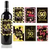 Pegatinas para Botellas de Vino para Fiesta de Cumpleaños Transfronteriza 30 40 50 Cumpleaños Ambiente de Fiesta Diseño Etiquetas para Botellas de Vino Pegatinas para Botellas
