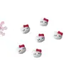 Joyería Popular para Uñas Caricatura Ancla Roja Hello Kitty Gato Lazo Rojo Diamante para Uñas de Año Nuevo