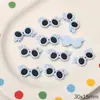 Yiwu Fuente de Artículos Soporta Dropshipping Resina Dibujos Animados Gafas de Sol Peculiares Parches Joyería Hecha a Mano DIY Accesorios Materiales en Stock