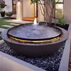 Fuente de Agua Fluyente Jardín Patio Simple Creativo Estudio Piedra Cuenco de Agua Villa Decoración de Piso Estilo Japonés