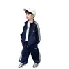 Traje Deportivo de Primavera para Niños 2026 Primavera y Otoño Nuevo Casual Guapo Sudadera Cardigan Chaqueta Ropa para Niños Tendencia