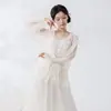 Pantalones de pierna ancha de danza clásica para mujer, de doble capa con abertura, pantalones de práctica fluidos, cintura elástica ceñida al cuerpo para danza china, pantalones de danza con caída